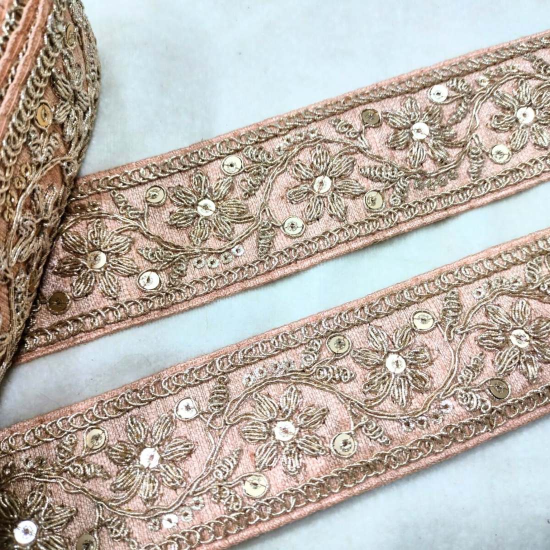 Fancy Sequin Work Trim