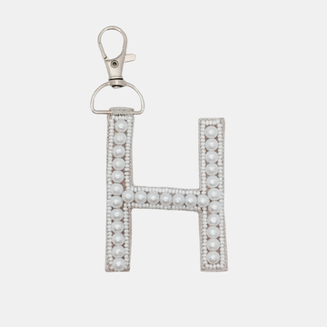 Pearl Monogram 'H' Bag Charm
