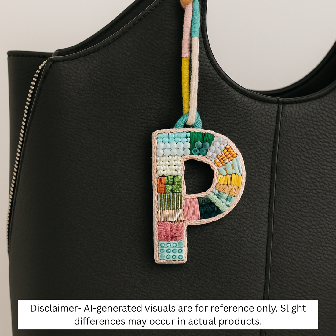 BohoBeadworks Alphabet 'P' Bag Charm