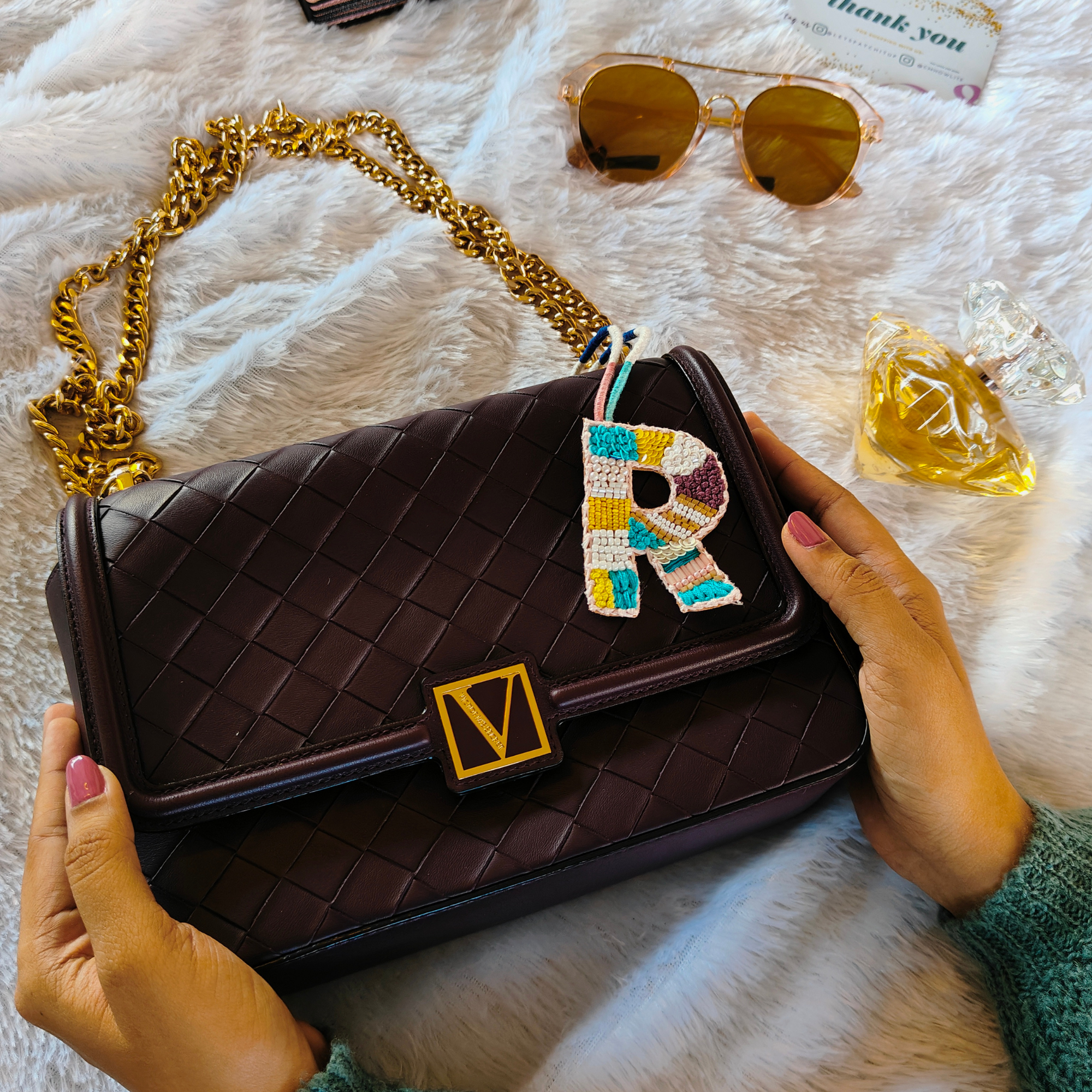 BohoBeadworks Alphabet 'R' Bag Charm