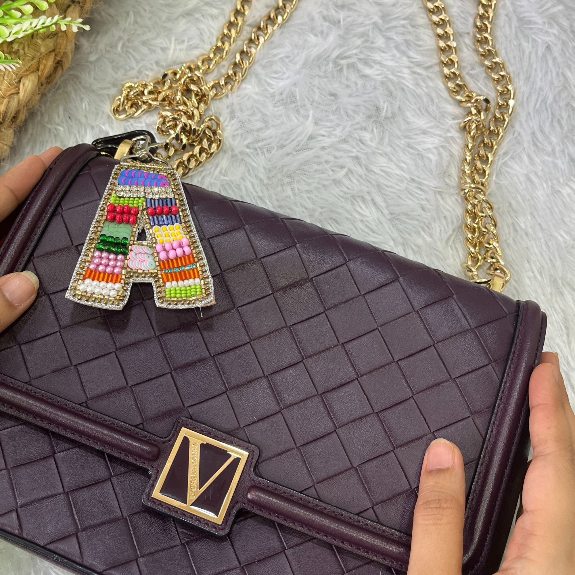 Color Crush Bag Charm 'A' Bag Charm