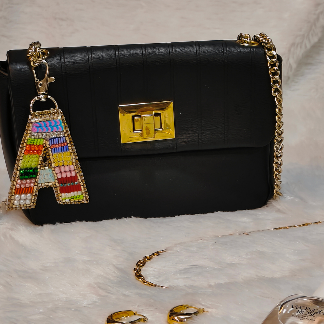 Color Crush Bag Charm 'A' Bag Charm