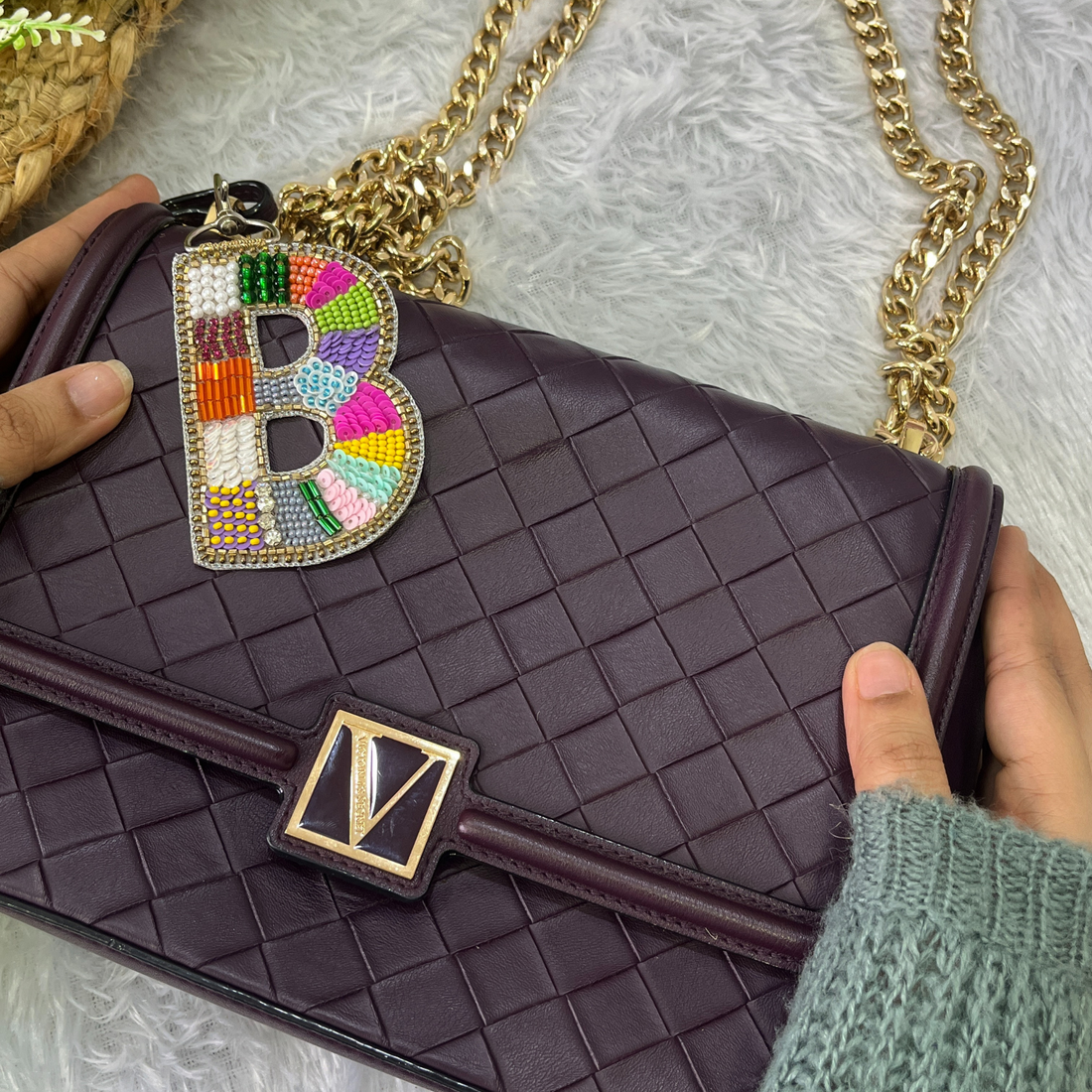 Color Crush Bag Charm 'B' Bag Charm