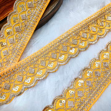 Fancy Embellished Zari Lace Border
