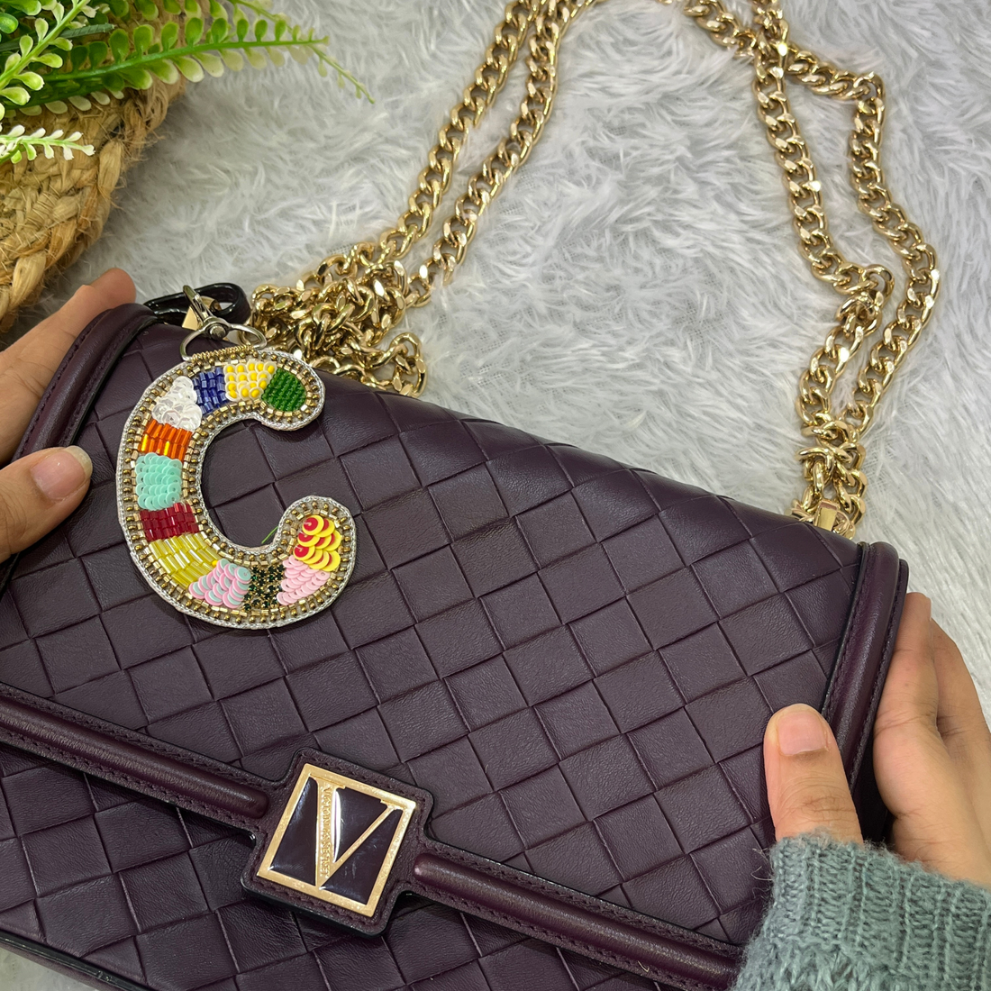 Color Crush Bag Charm 'C' Bag Charm