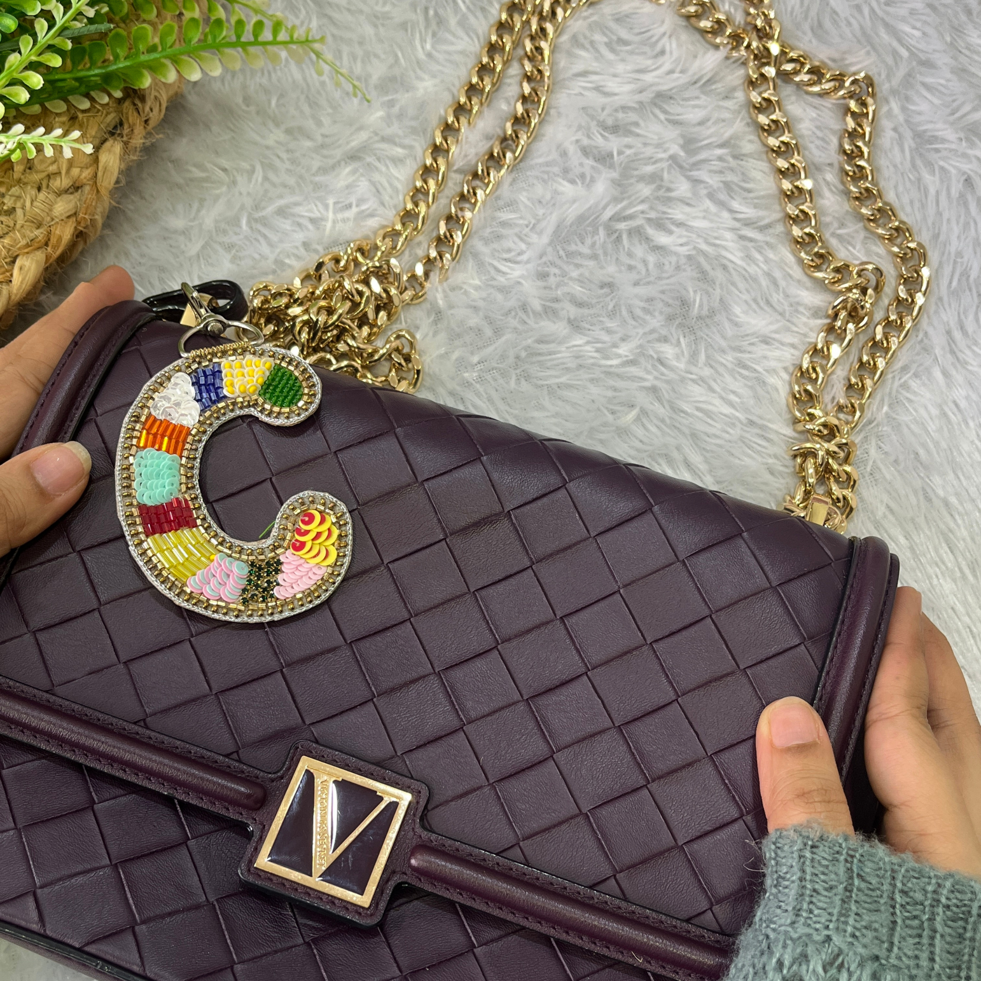 Color Crush Bag Charm 'C' Bag Charm