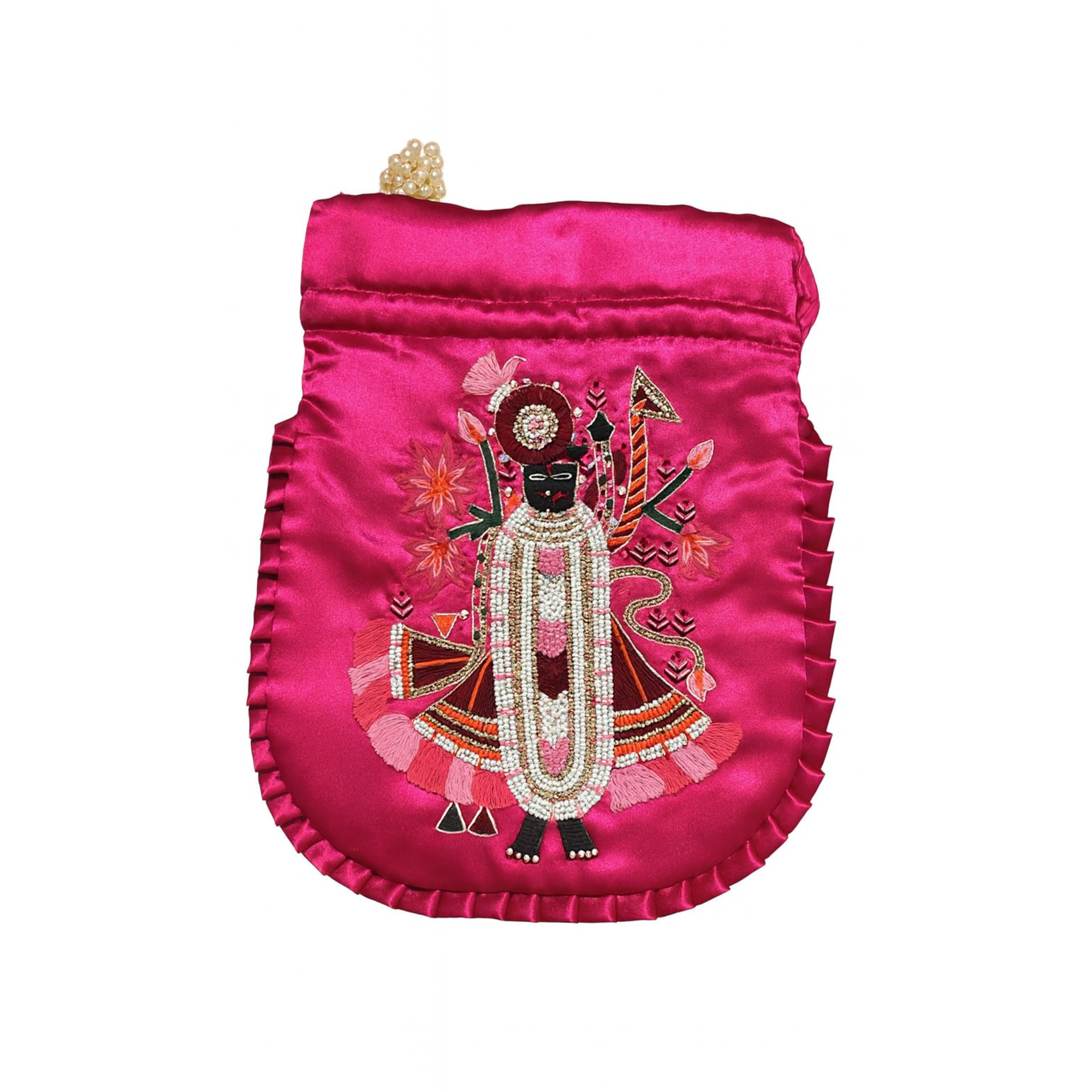 Hot Pink Shreenathji Potli