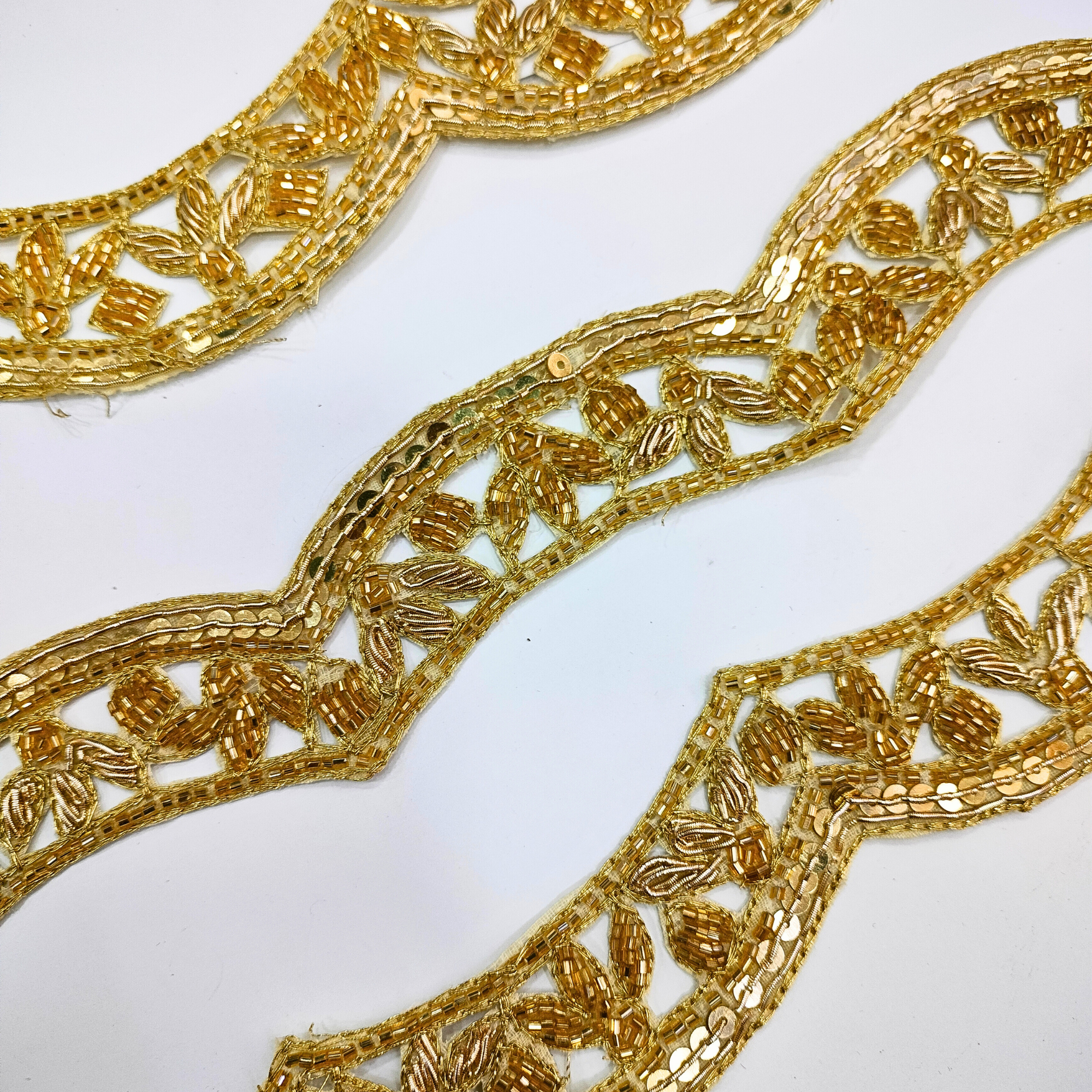Golden Handwork Zardozi Scalloped Trim