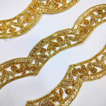 Golden Handwork Zardozi Scalloped Trim