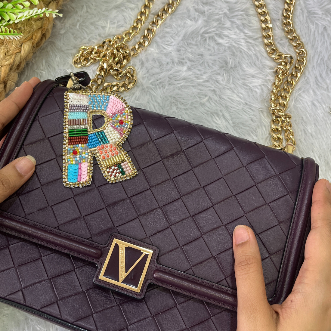 Color Crush Bag Charm 'R' Bag Charm