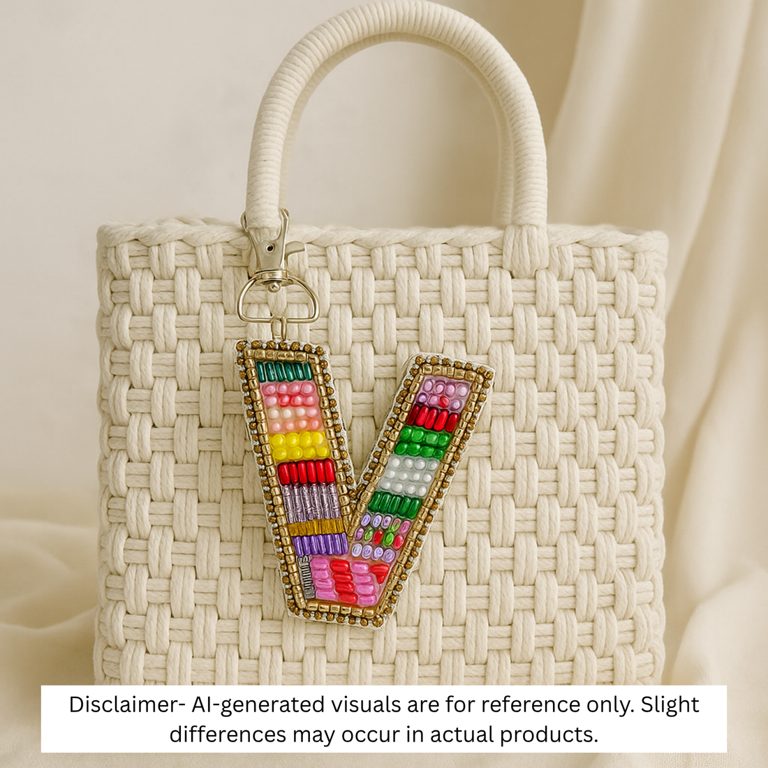 Color Crush Bag Charm 'V' Bag Charm