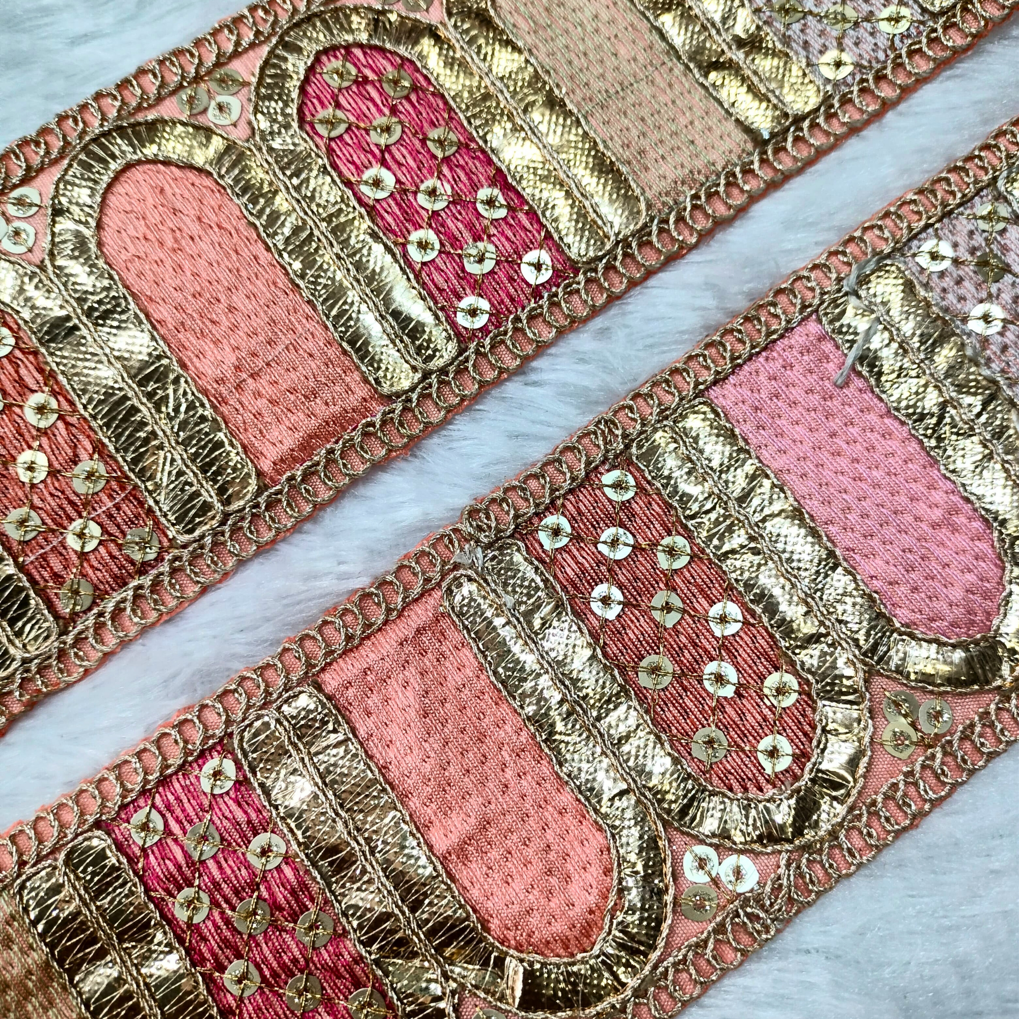 Multicolor Embroidery Work Lace