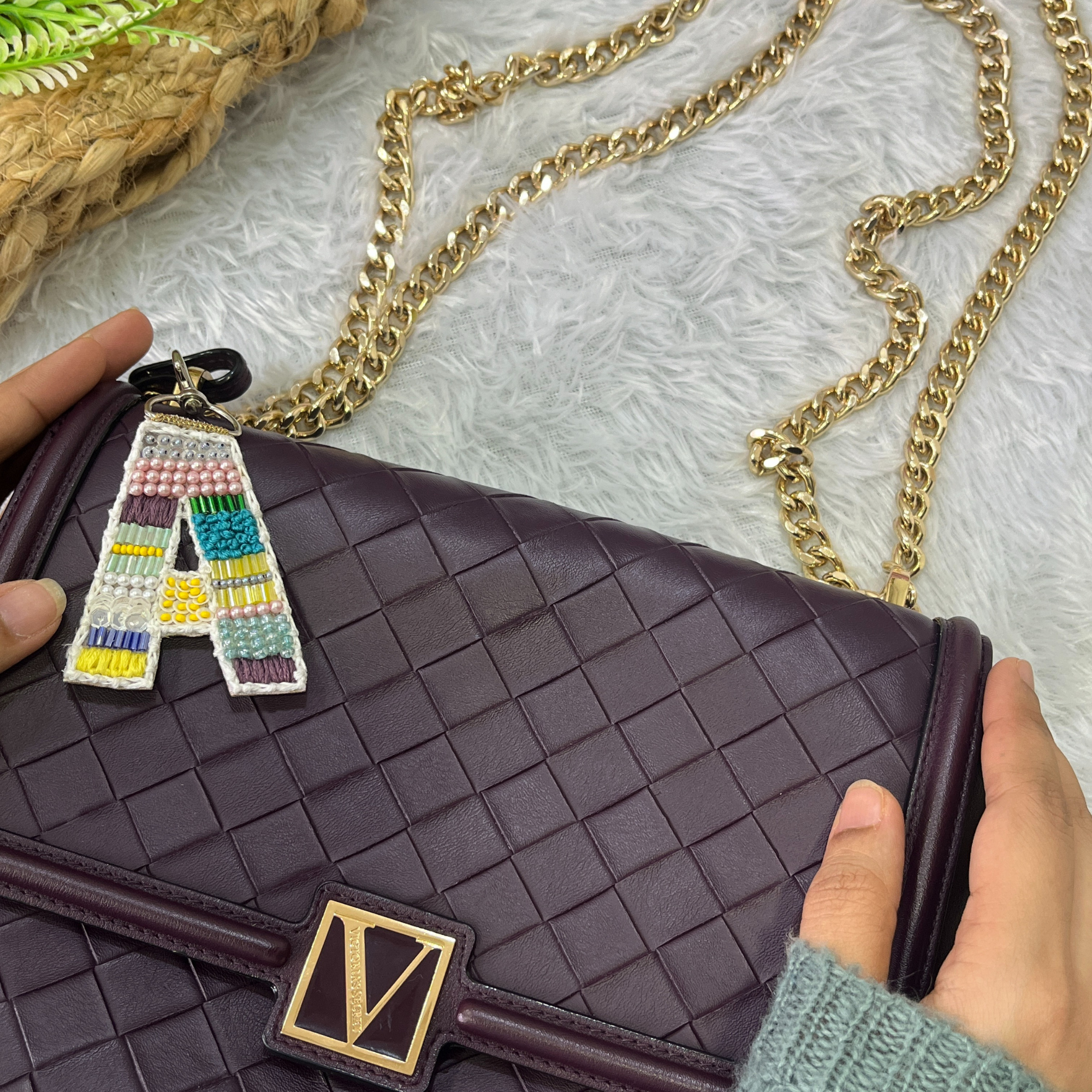 Colorwave Bliss 'A' Bag Charm