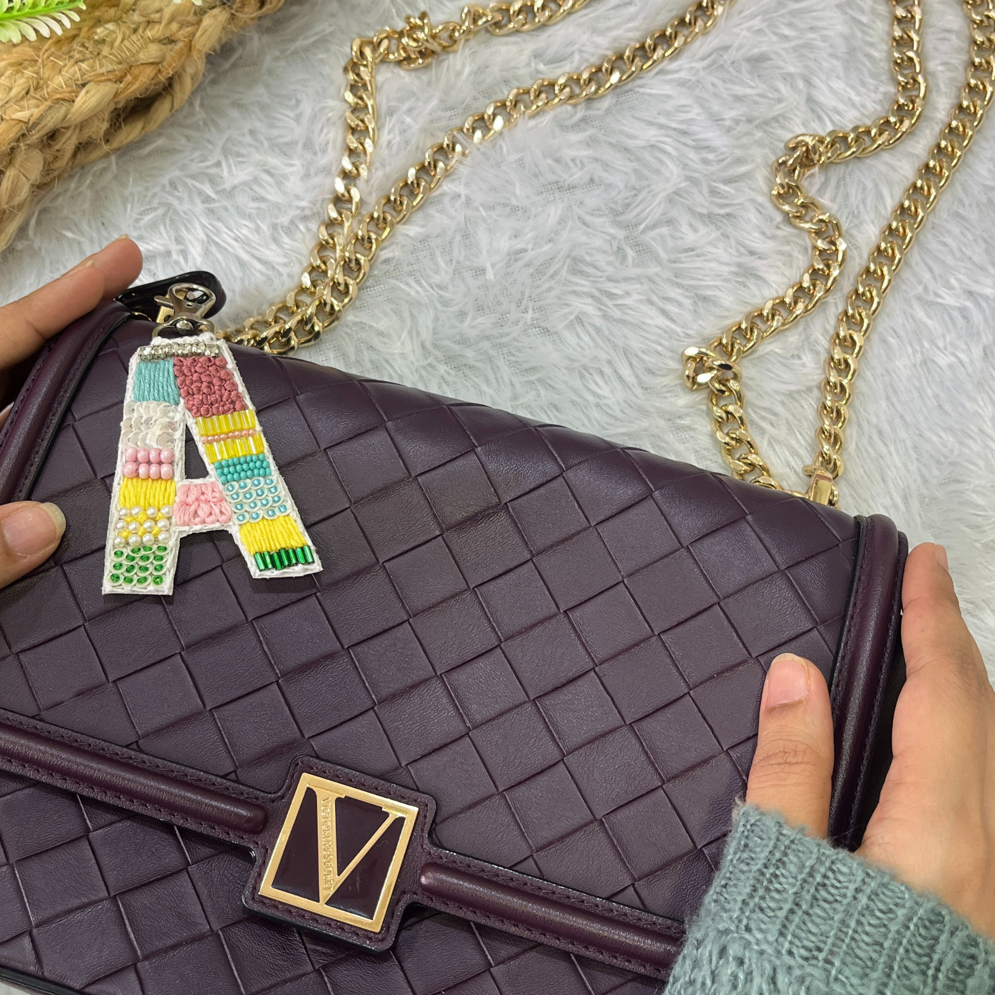 Colorwave Bliss 'A' Bag Charm