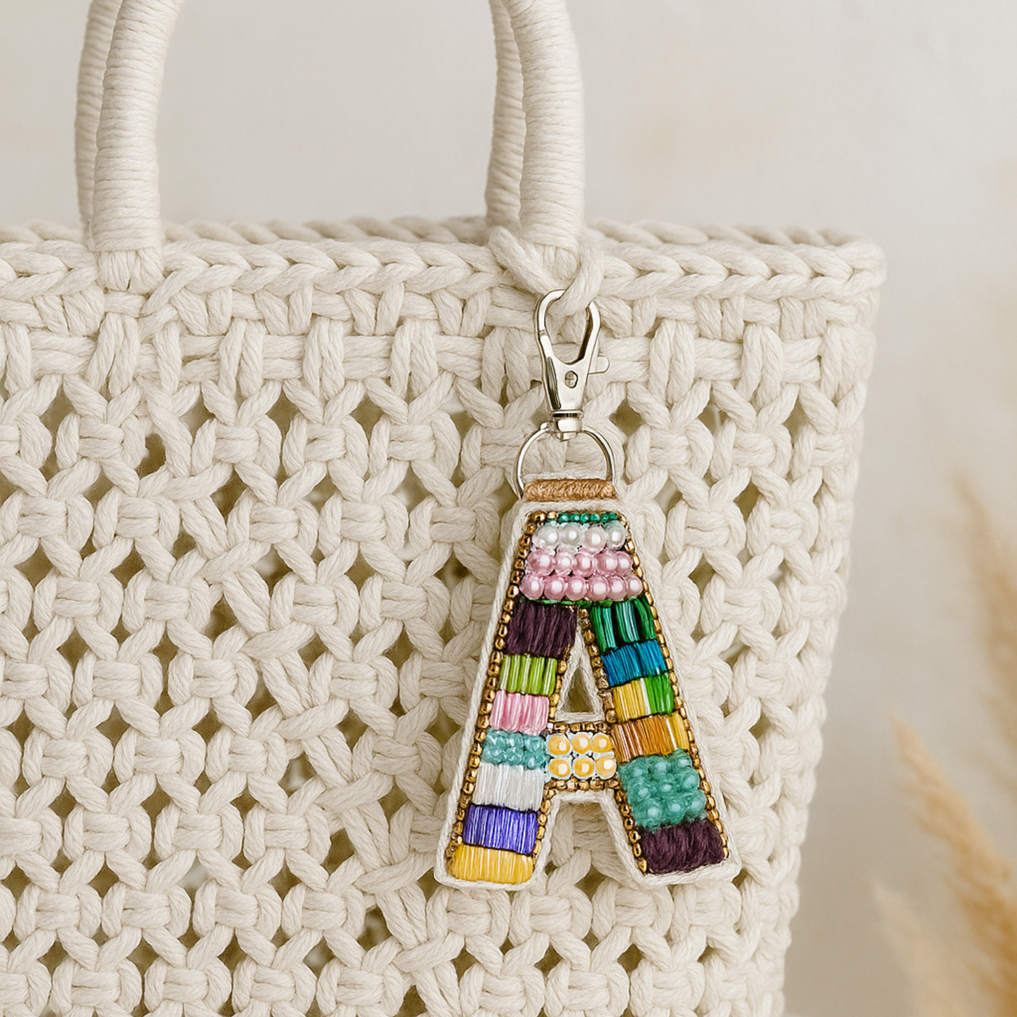 Colorwave Bliss 'A' Bag Charm