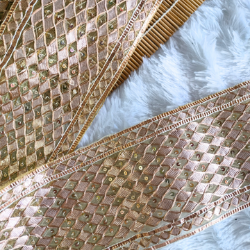Golden Zari Elegance Gota Trim