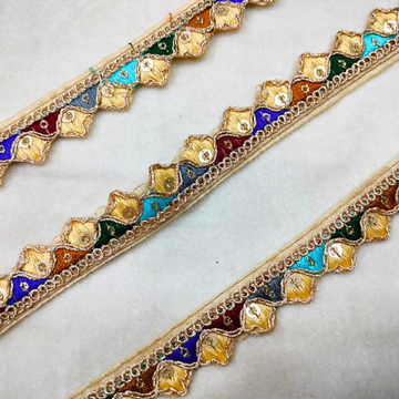 Multicolor Embroidered Trim