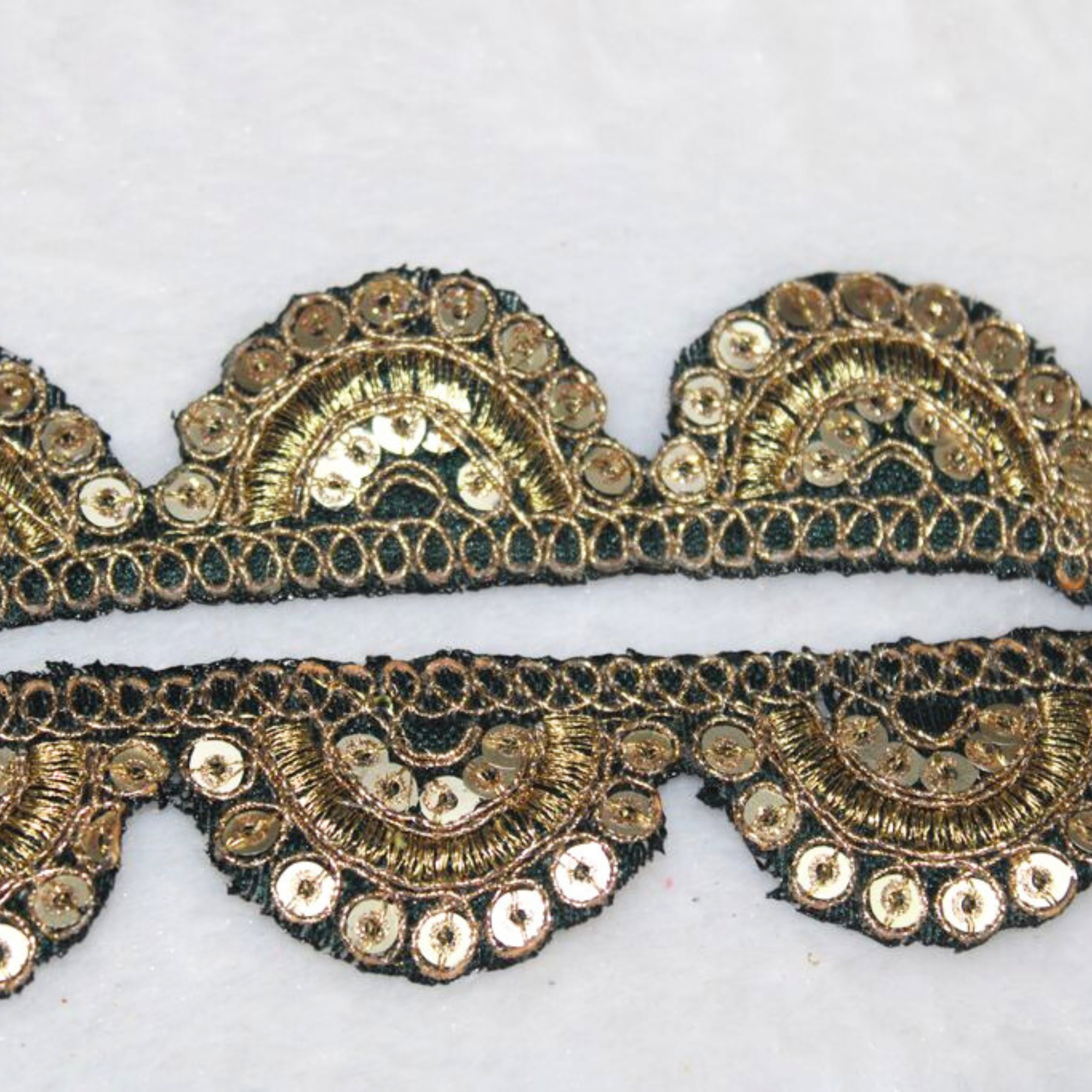 Sequin Half-Moon Lace