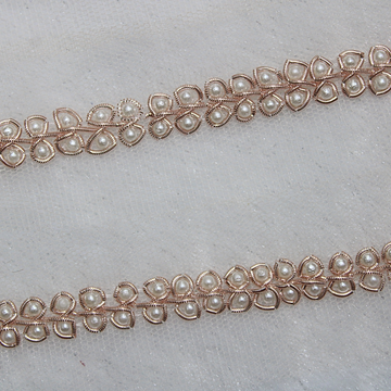 Pearl Embellished Handwork Trim
