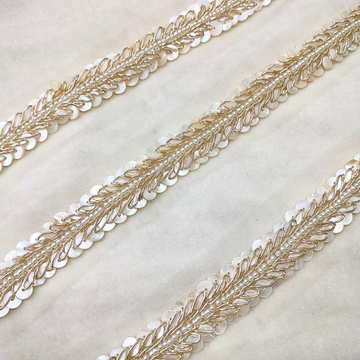 Pearl and Sequin Handwork Trim