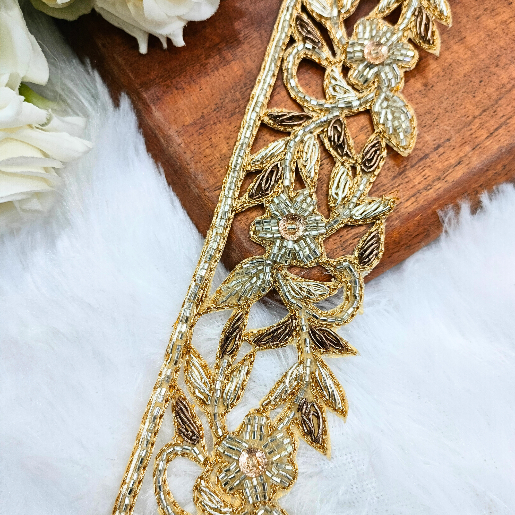 Golden Handwork Zardozi Trim