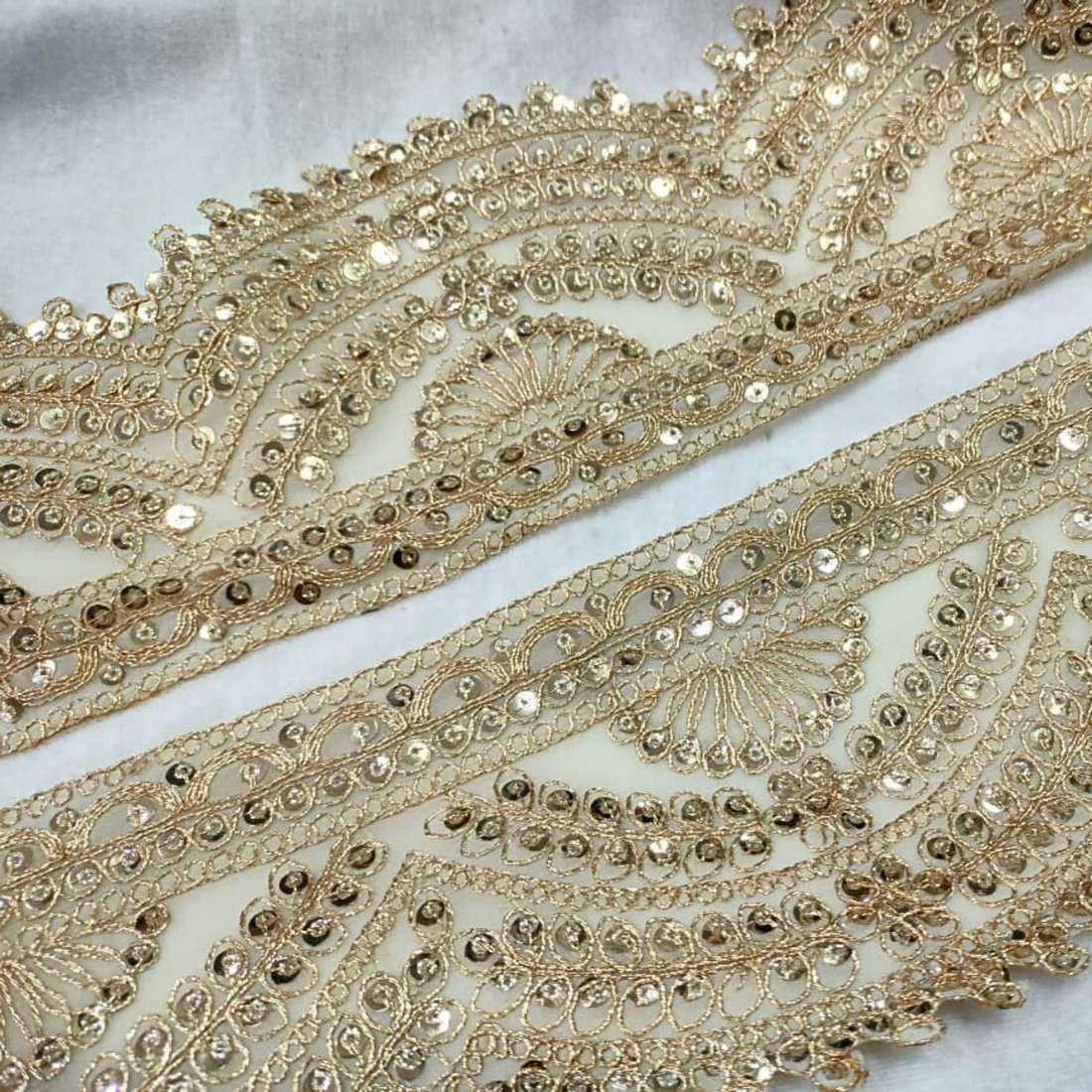 Fancy Zari Work Embroidered Border