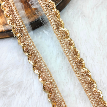 Golden Handcrafted Zardozi Trim