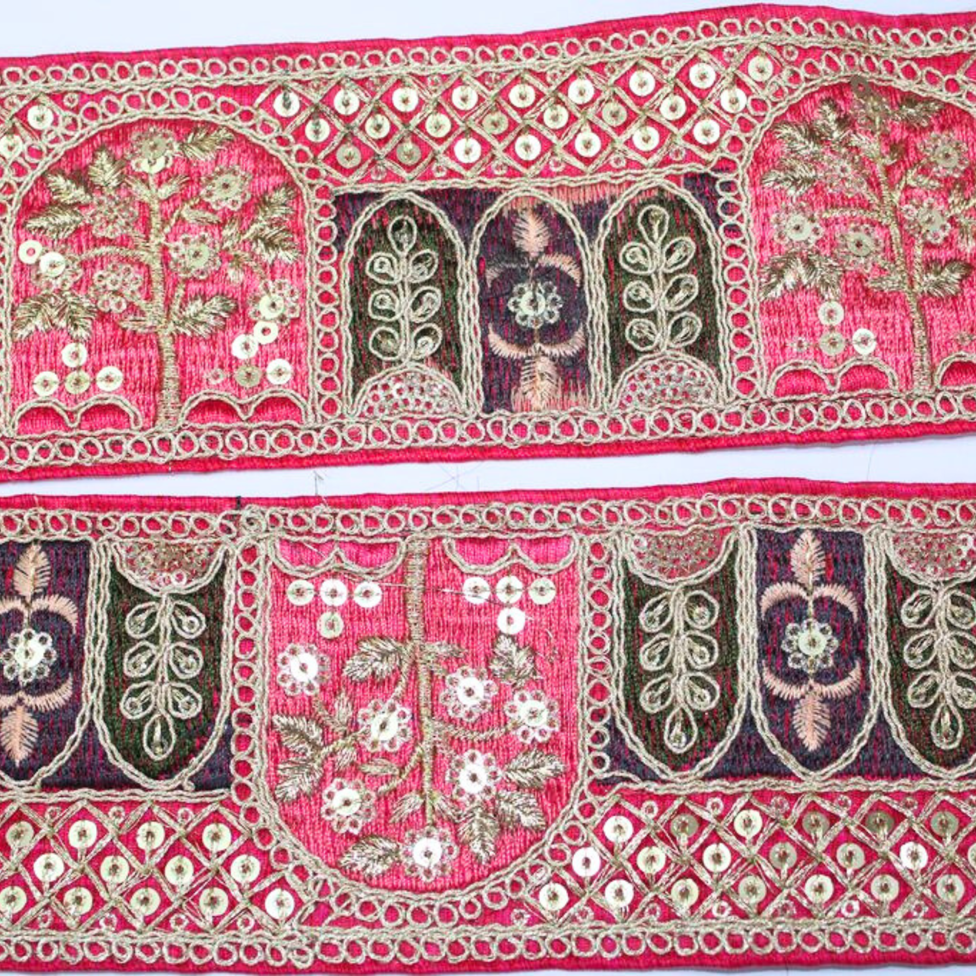 Multicolor Zari Work Lace