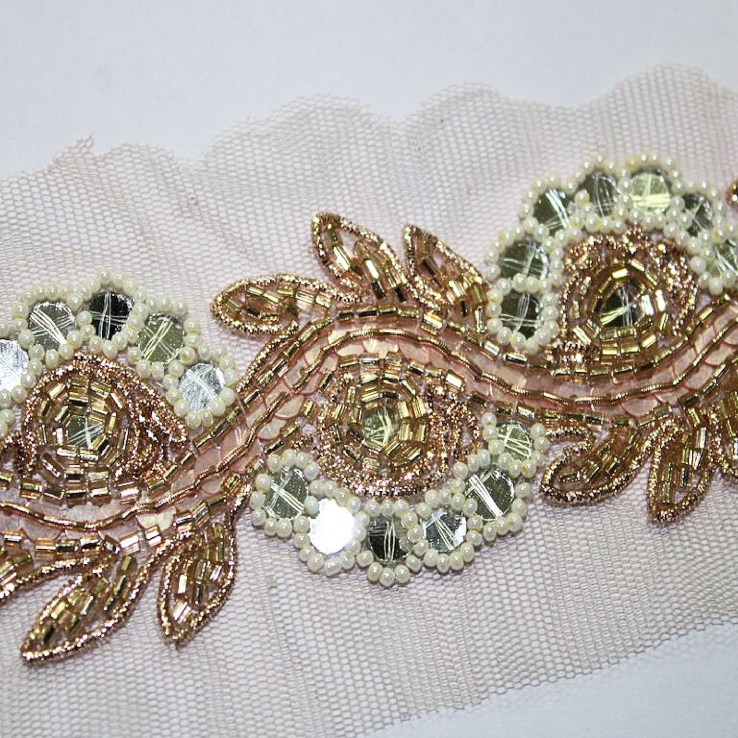 Multicolor Mirror Work Handcrafted Trim