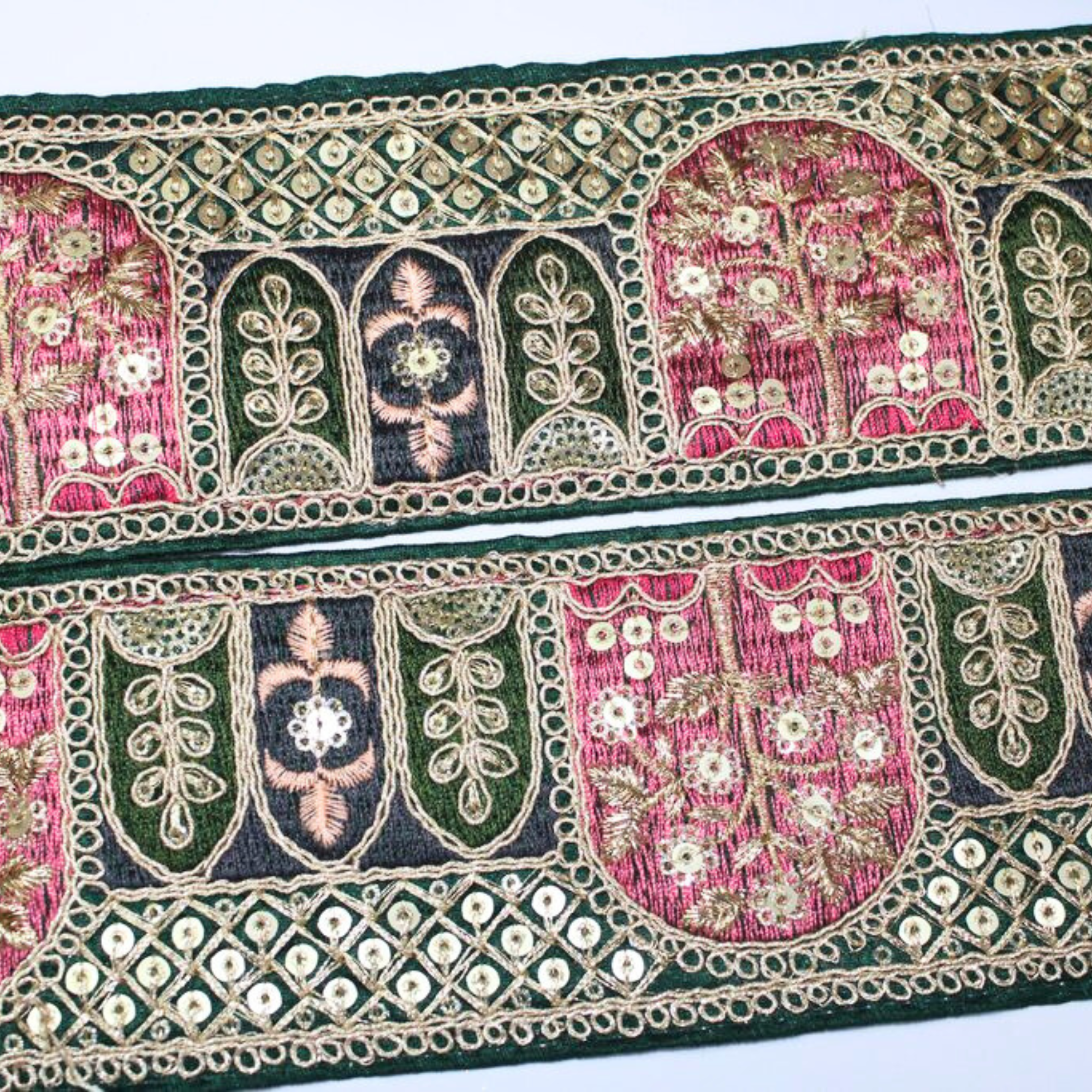 Multicolor Zari Work Lace