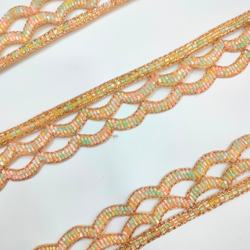 Multicolor Handcrafted Trim