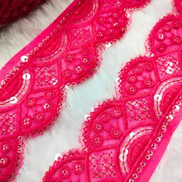 Sequin Scallop Embroidered Trim