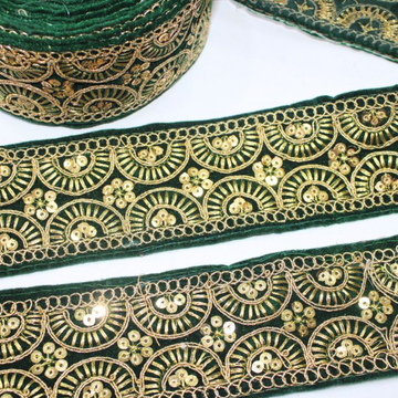 Fancy Zari And Sequin Trim