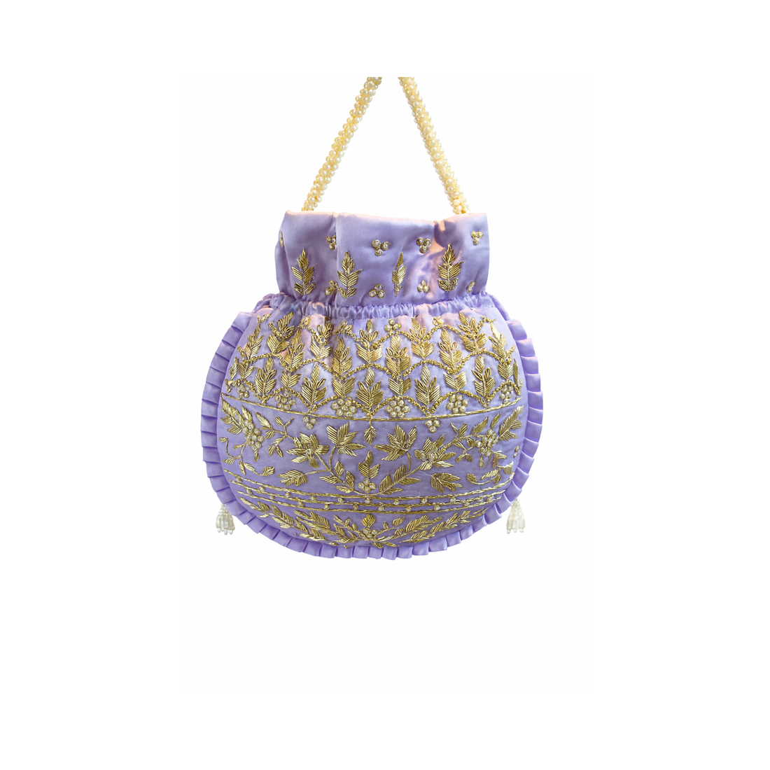 Lavender Luxe Embroidered Potli