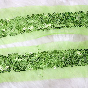 Green Sequin Trim for Luxe Embellishments
