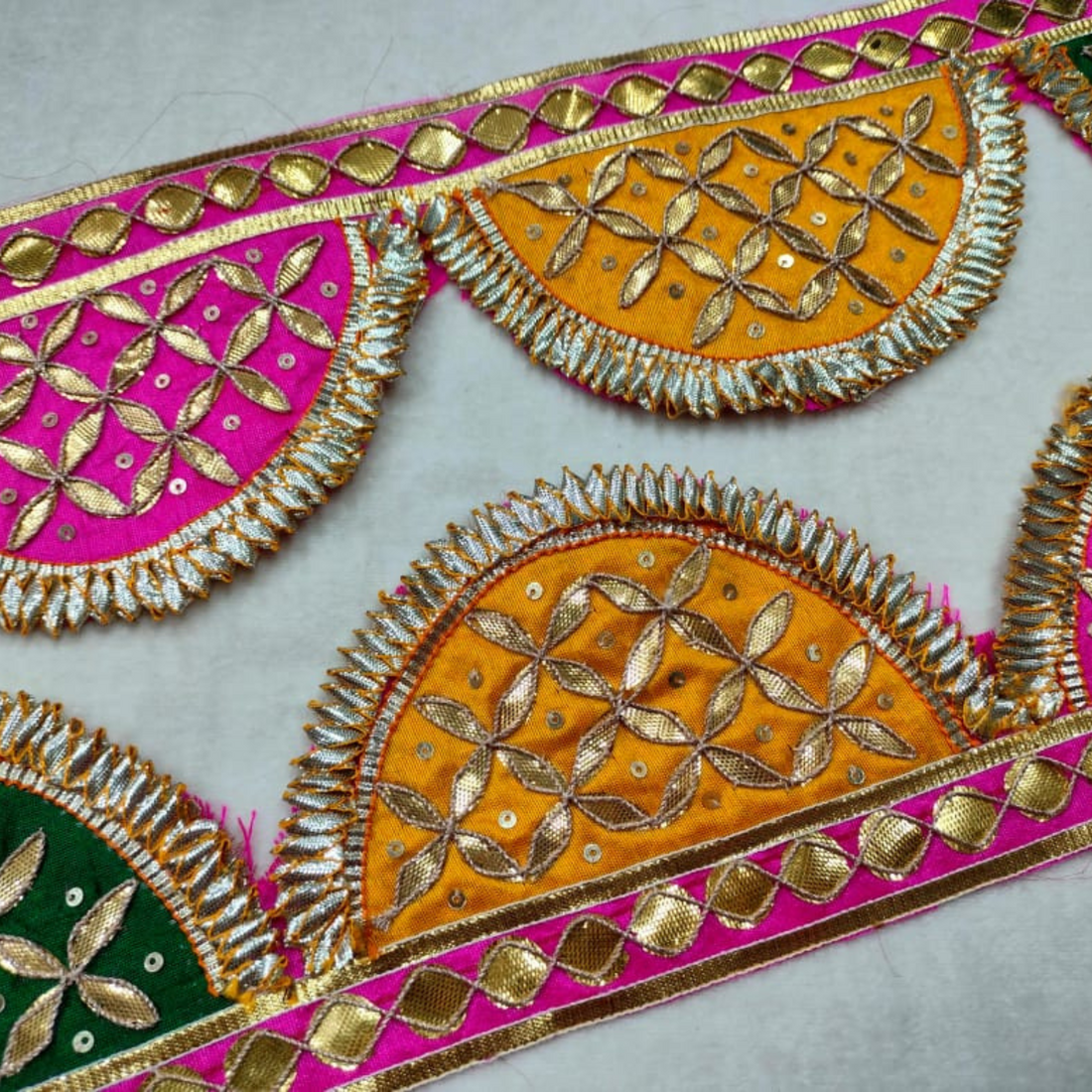 Multicolor Handcrafted Gota Work Lace