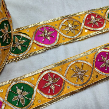 Multicolor Gota Zari Lace