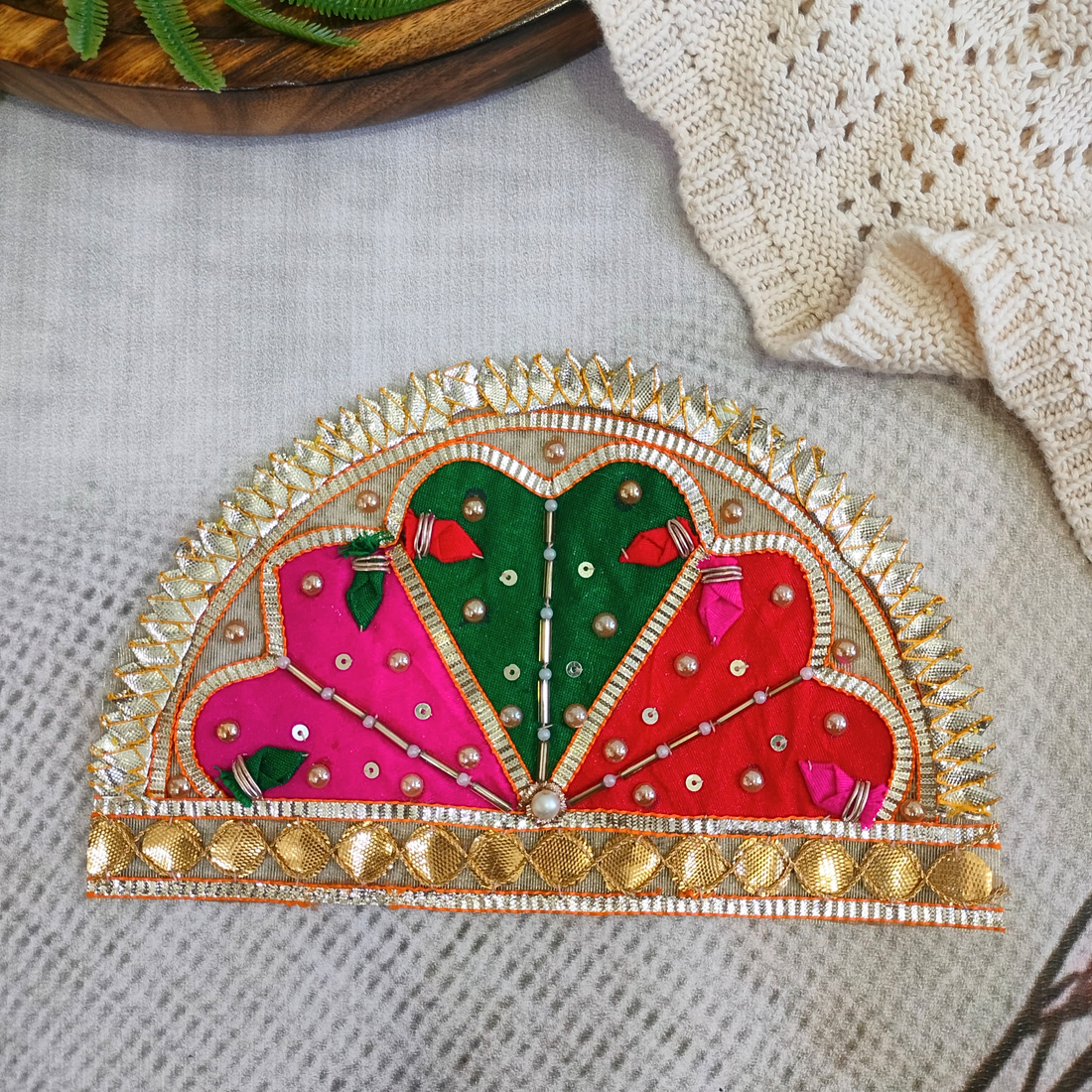 Multicolor Embellished Gota Patti Patch (12 Pieces)