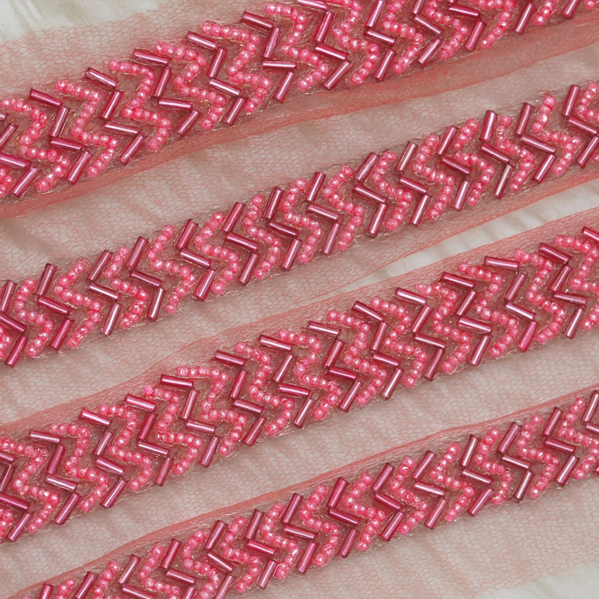 Zigzag Beaded Lace