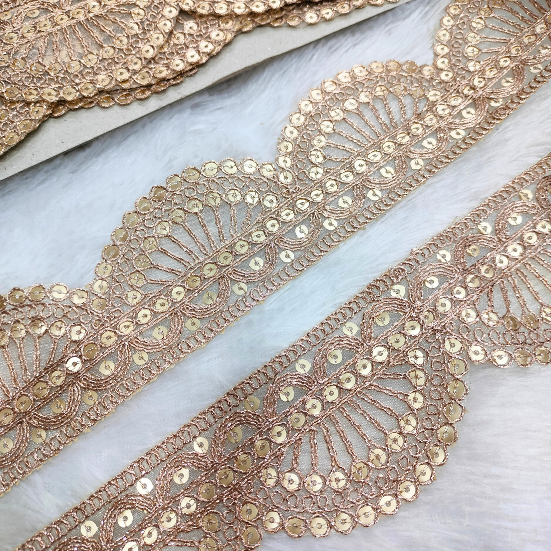 Sequin Cutwork Lace