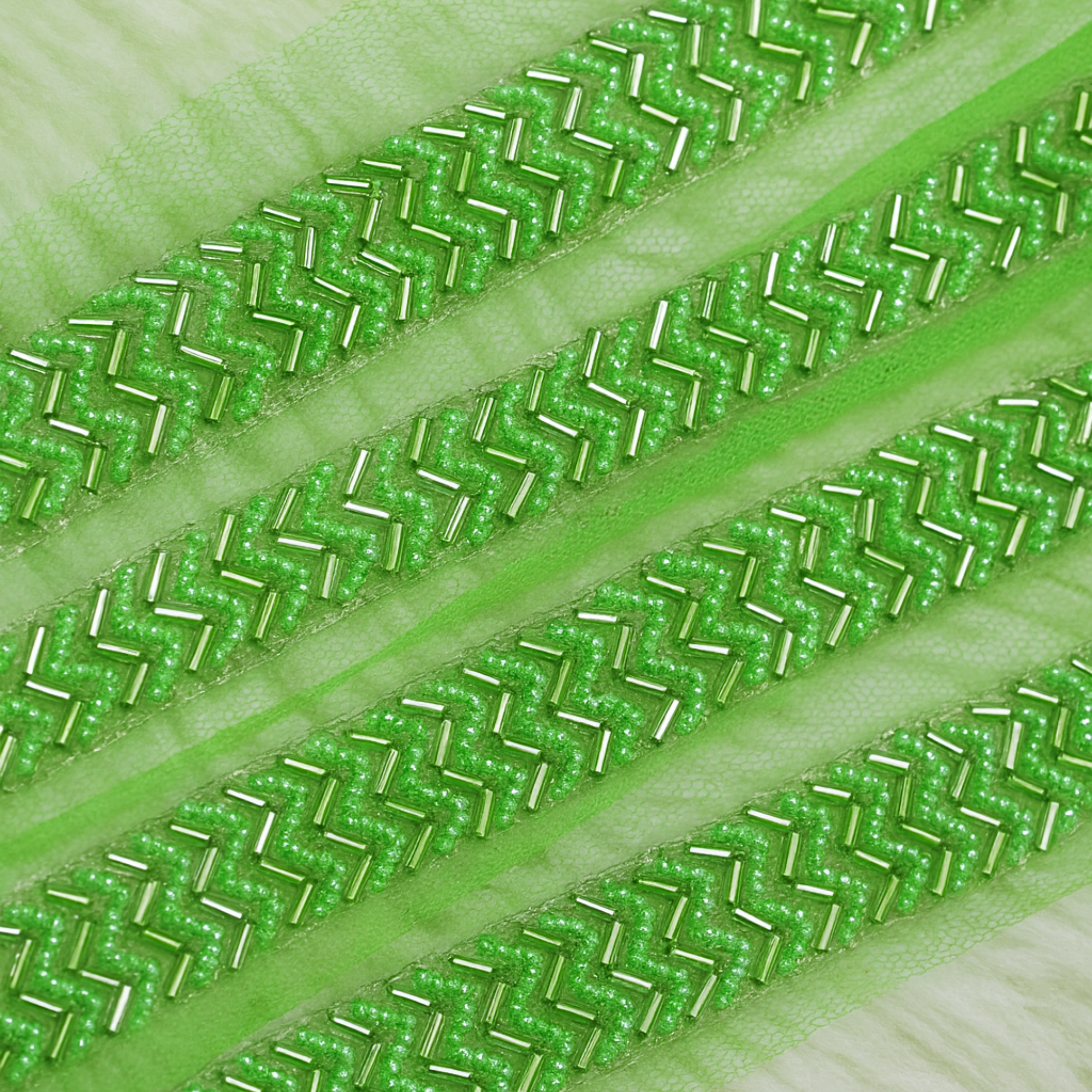 Zigzag Beaded Lace