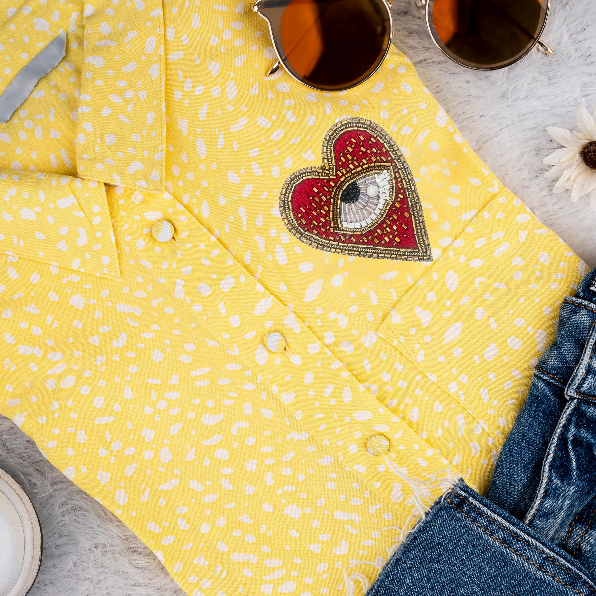 Love Loom 'Heart' Shape Handmade Patch
