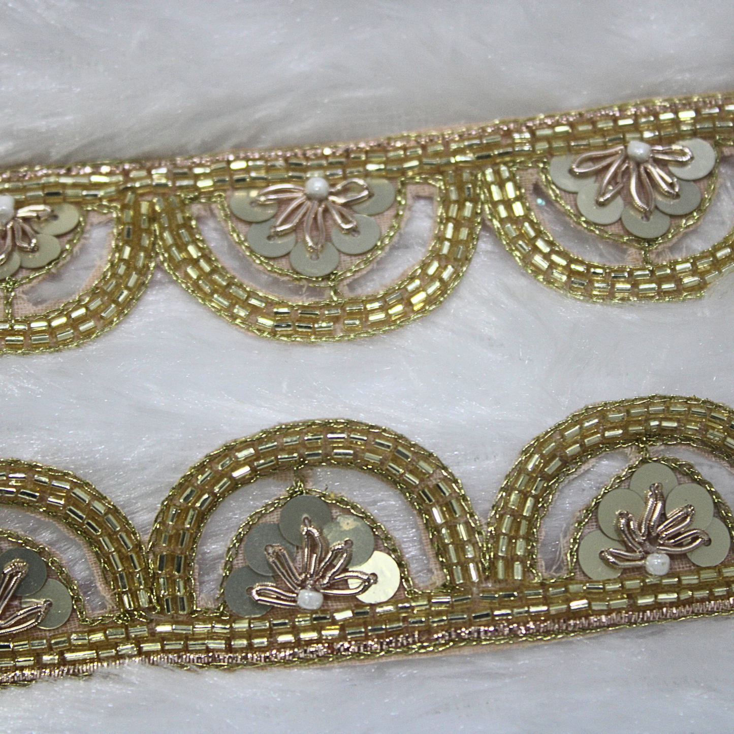 Light Gold Scalloped Trim