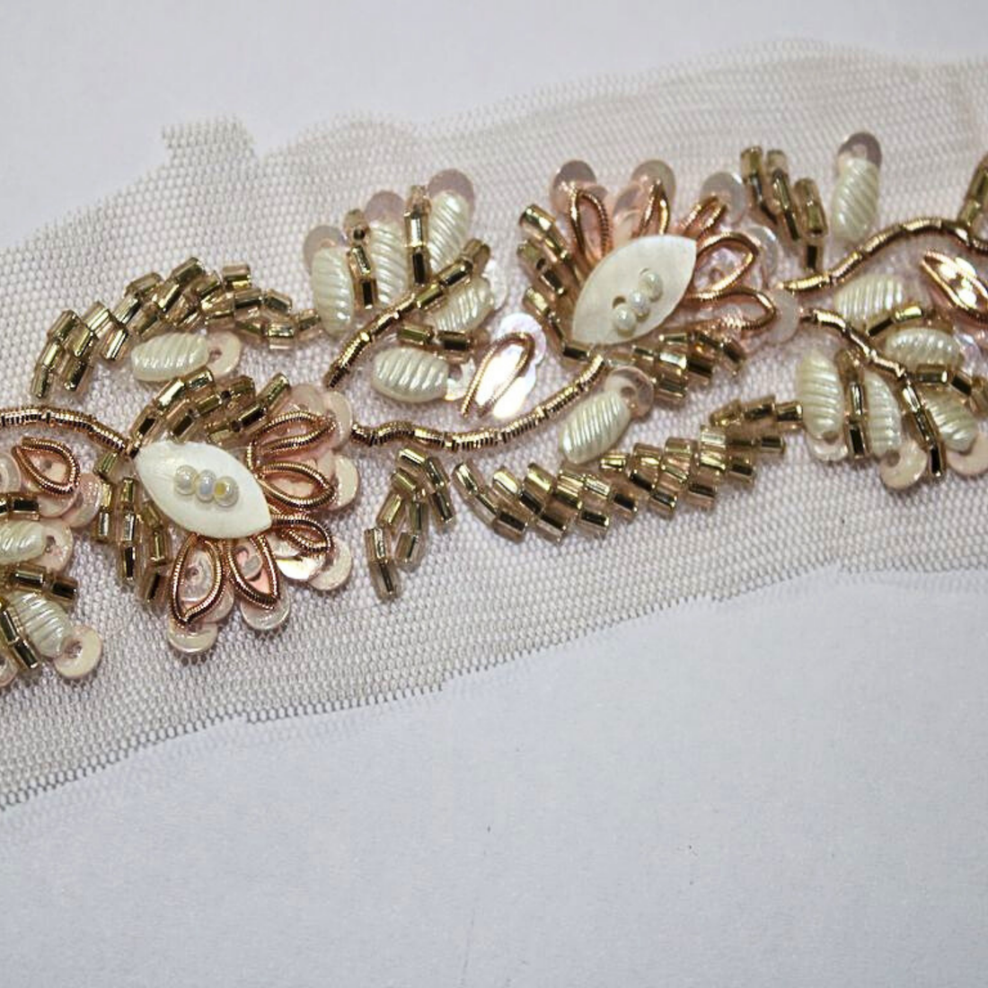 Golden Cutdana Work Handwork Trim