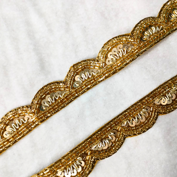 Dark Gold Scalloped Trim
