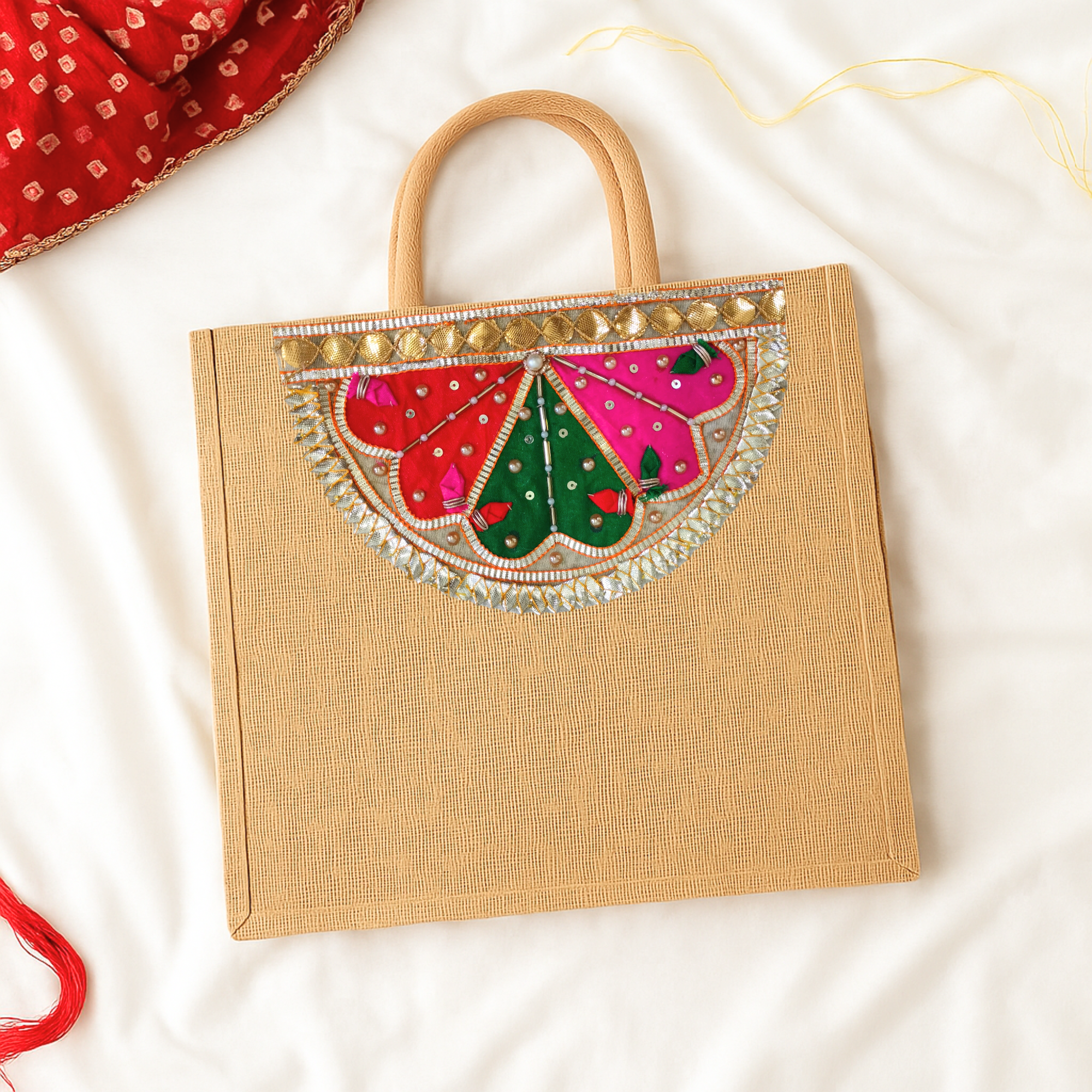 Multicolor Embellished Gota Patti Patch (12 Pieces)