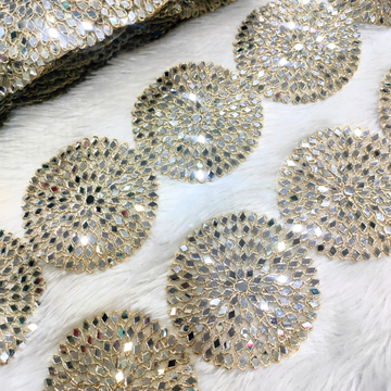 Circular Mirror Embellished Trim