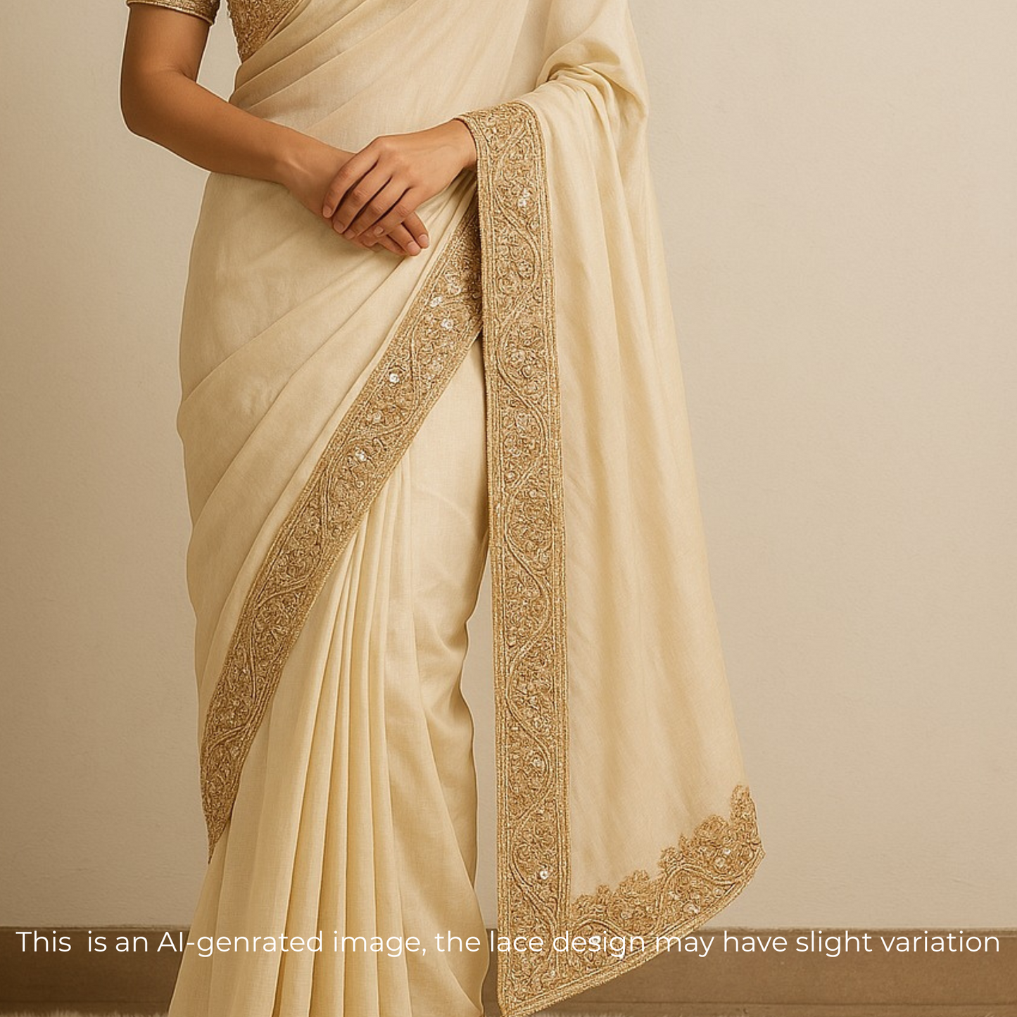 Golden Handcrafted Zardozi Trim