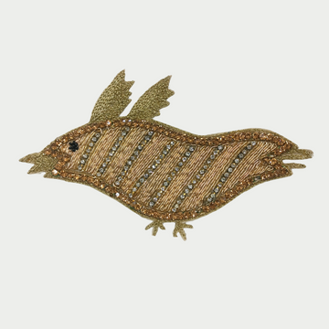 Handcrafted Bird Zardozi Patch (6-12 Pieces)