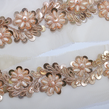 Floral Handwork Trim
